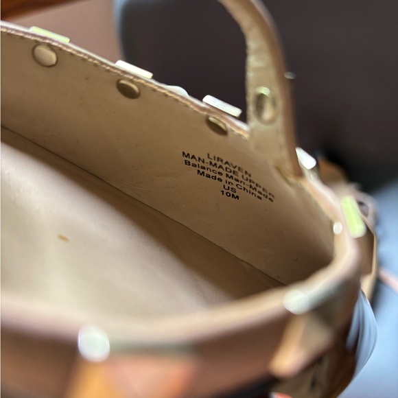 Mix No. 6 Black and Tan Strappy Heels - Picture 3 of 3